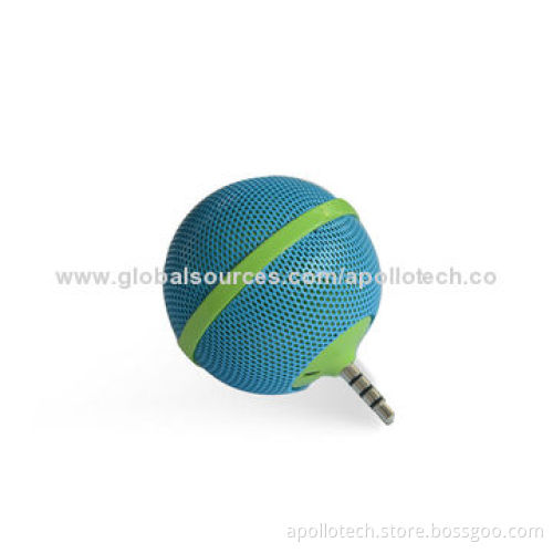 Mini Portable Speakers, Made of Plastic Material, 500mAh Capacity, Balloon-shaped, Mobile Phone Use